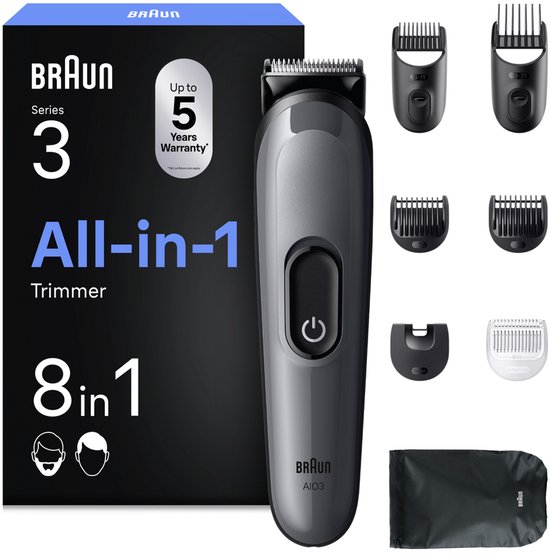 Braun All-in-One Style Kit Series 3 AIO3540 – Baardtrimmer en Tondeuse in 1