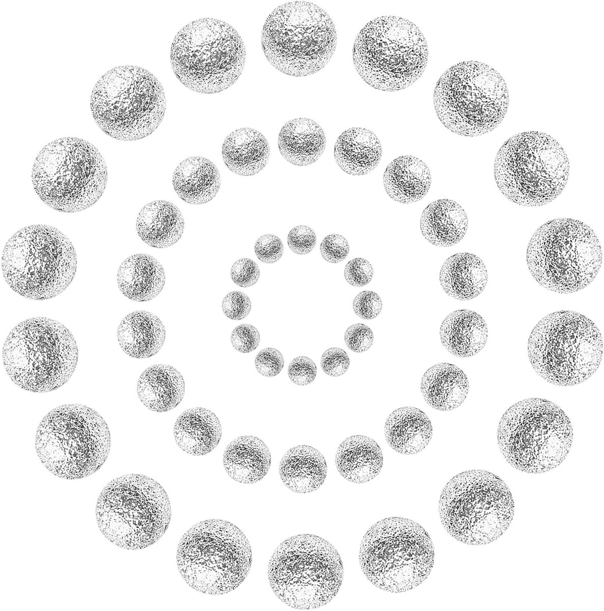 300 Stuks Zilverkleurige Brass Stardust Rondelletjes voor DIY Sieraden Maken en Creatief Knutselen