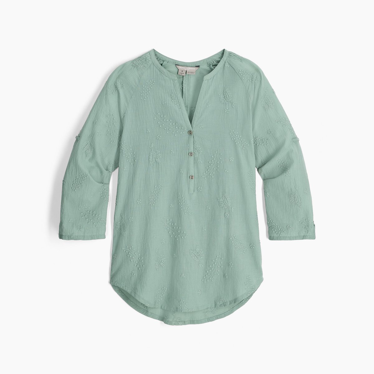 Royal Robbins Oasis Tunic II 3/4 Sleeve Outdoorblouse Dames Sage Leaf