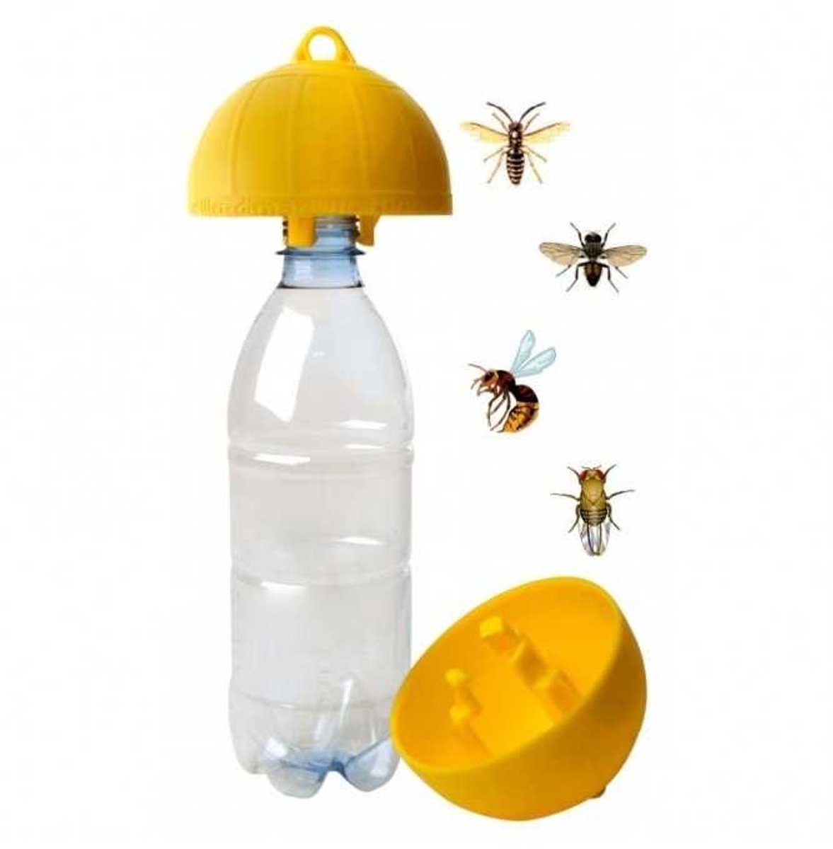 Wespenvangers voor PET Fles (6 stuks) – Maak Zelf een Wespenval – Herbruikbare Wespenval Adapter – Voor Tuin & Terras