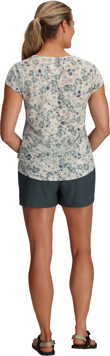 Royal Robbins Featherweight Tee T-shirt Dames PT Chalk Marigold Pt