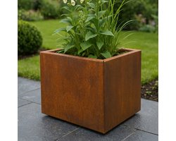 STEAEL CORTEA – Cortenstaal Plantenbak – 40 x 40 x 40 cm