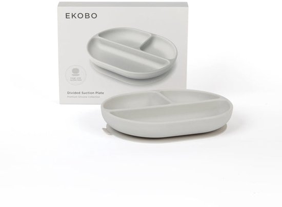 EKOBO BAMBINO SILICONEN BORD - CLOUD - MET ZUIGNAP van EKOBO — afbeelding 3