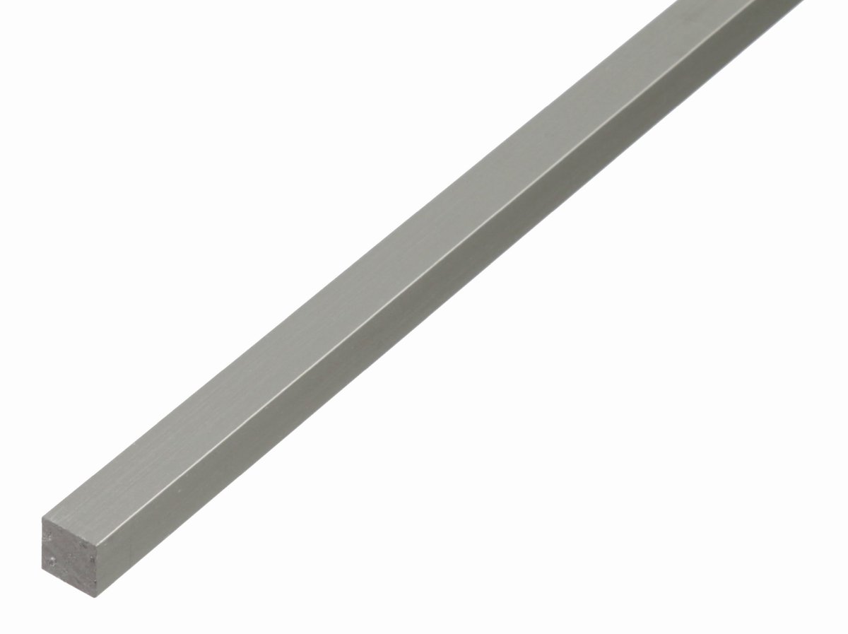 Alberts 473235 vierkante stang | aluminium, zilverkleurig geanodiseerd | 1000 x 16 x 16 mm