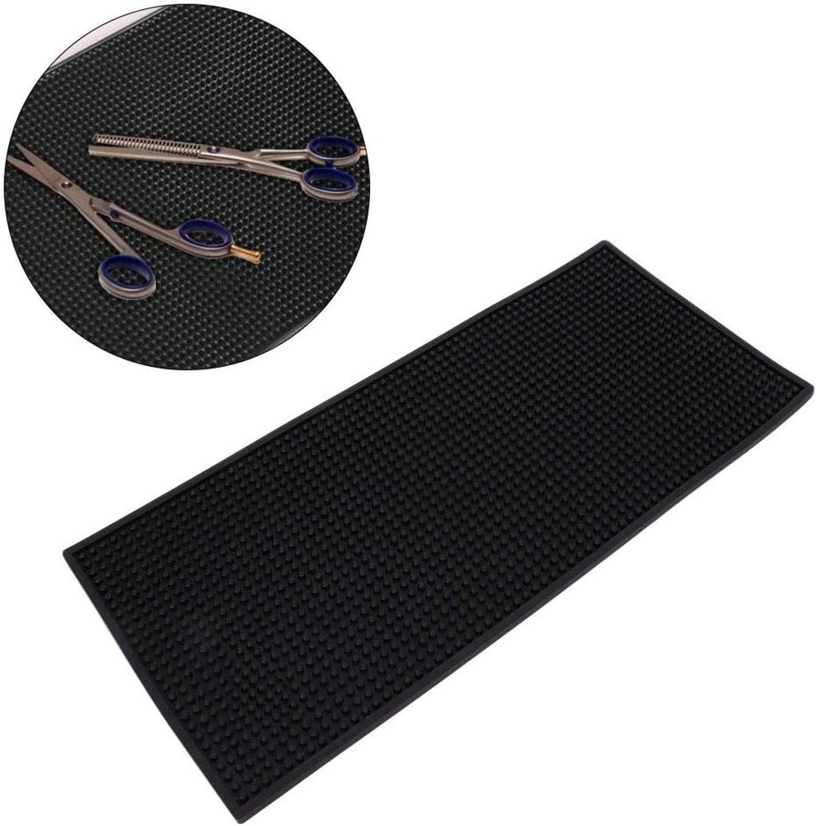 Hittebestendige mat voor kappers, antislip pad voor haarverzorging en knipaccessoires