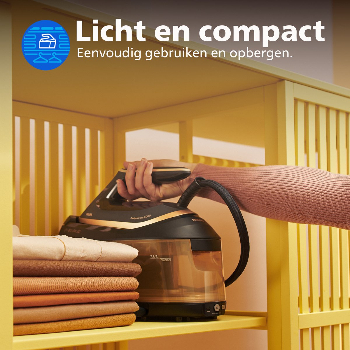 Philips Perfect Care 6000 Series PSG6064/80 - Stoomgenerator - 1.8L Watertank - Goud / Zwart — afbeelding 5