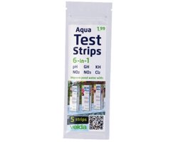 5 Test strips 6-in-1 - PH, GH, KH, NO2, NO3, CL2