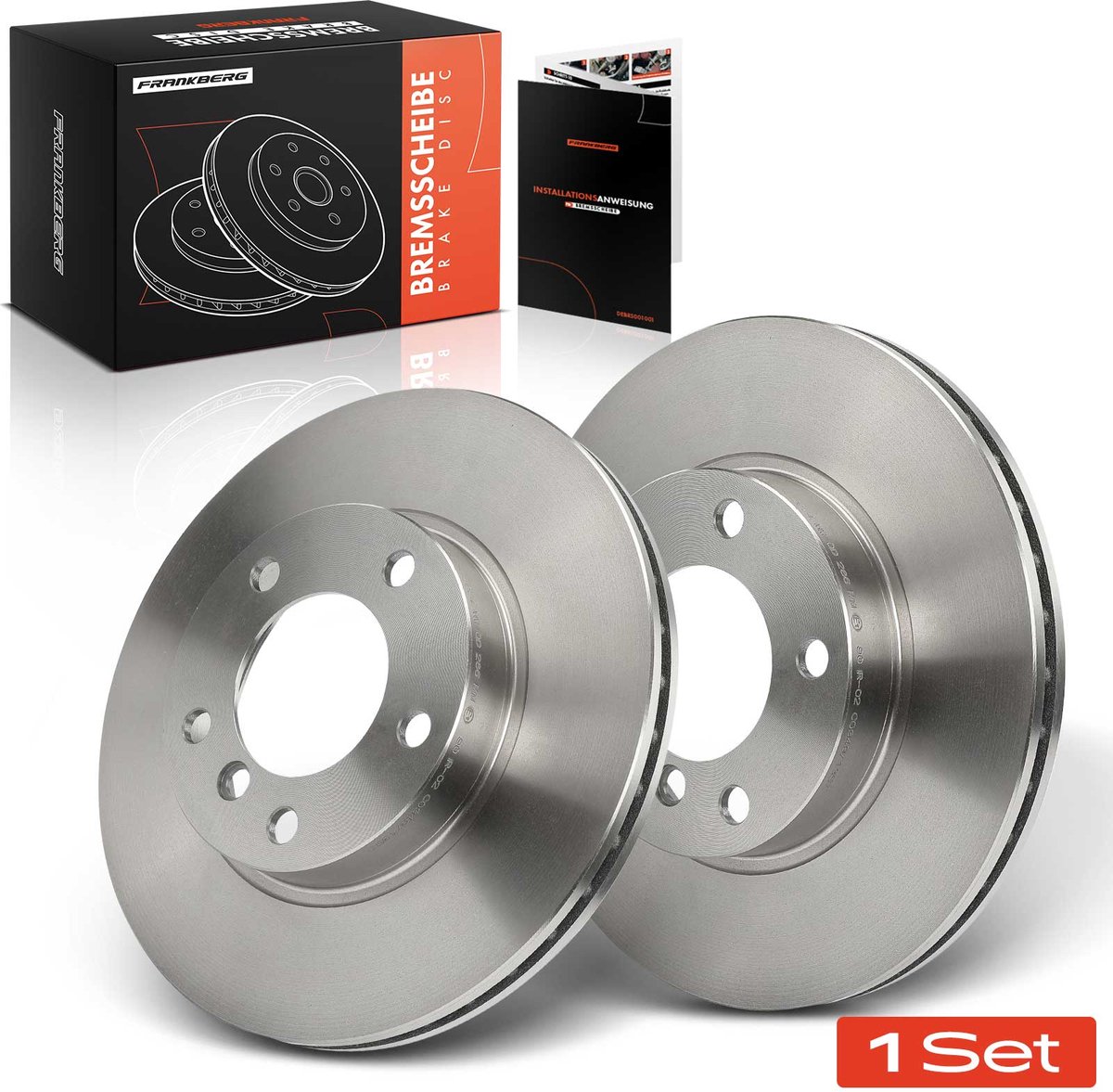 Frankberg 2x Remschijven Vooras voor BMW E36 E46 E85