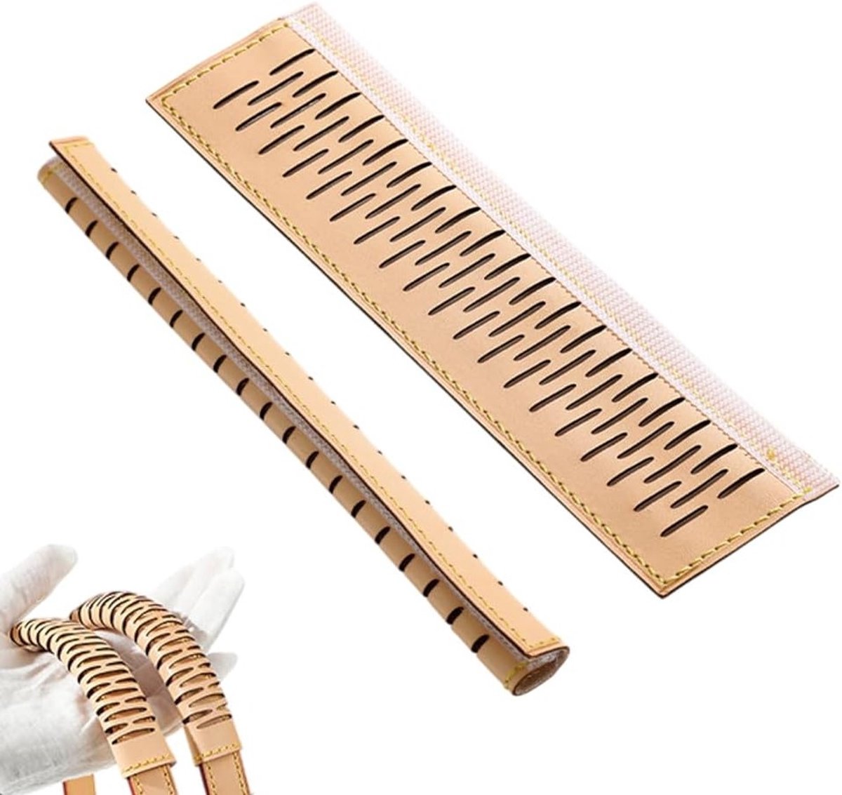 2 x Zachte Leren Schouderbanden voor Handtassen, Perfect voor Winkelen en Dameshandtassen