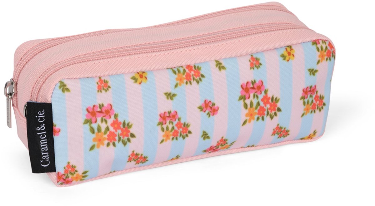 Caramel & Cie Pennenzak Dubbele Eternal Liberty - Roze/Blauw
