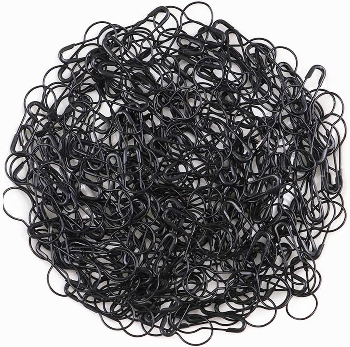 Veiligheidsspelden - Kalebas Spelden - Kleding Bevestigen - Metalen Zwarte Afwerking - 1000 Stuks - Zwart