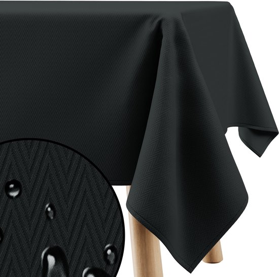 FLHF Production VERTE - Nappe - Résistante aux taches - 130x180 cm - Ovale