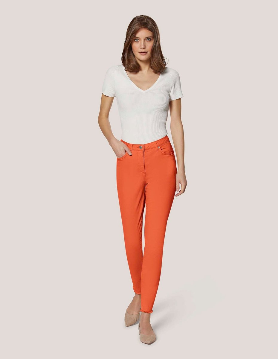 MADELEINE Jeans Jeans met fijne franjezoom