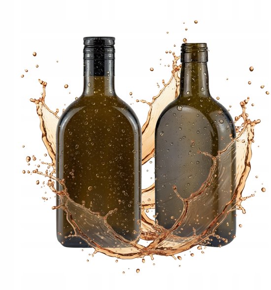 Bimberek - Glazen Flessen Set - 350 ml - Donker Glas - 5 Stuks van Bimberek — afbeelding 4