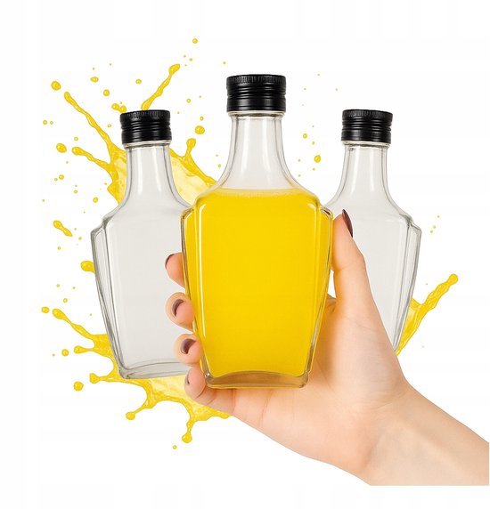 Bimberek Nobel Serie - Glazen Fles - 250ml - Elegant Design - Voor Huisgemaakte Dranken van Bimberek — afbeelding 4