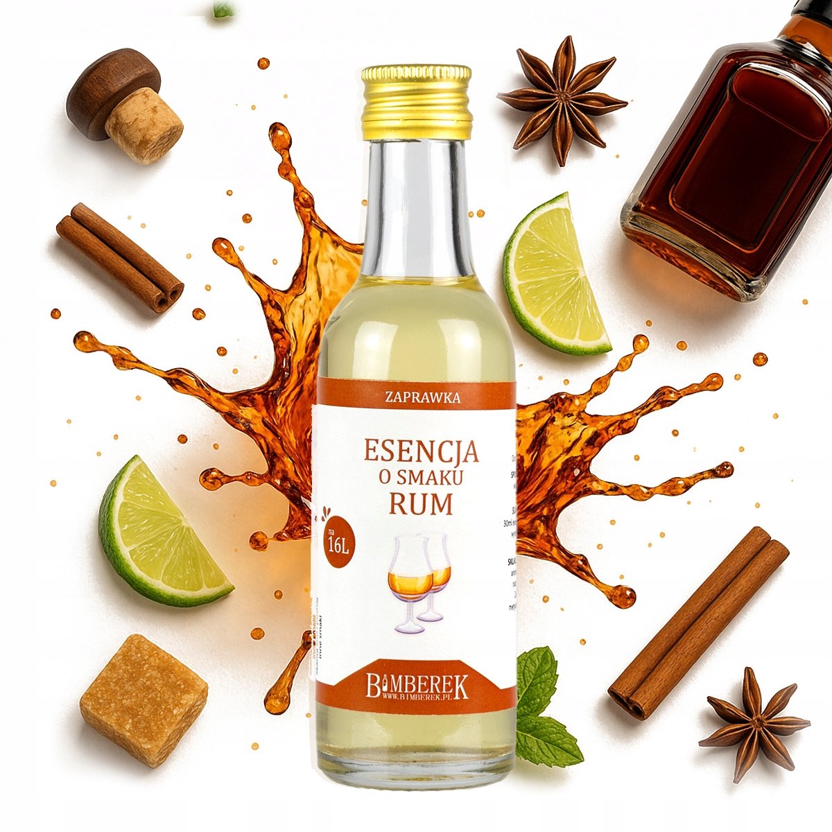 Bimberek - Rum Essentie - 16L - Hoge Rendement - Alcohol Toevoeging