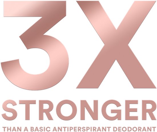 Tekst: 3x sterker dan een basis deodorant.