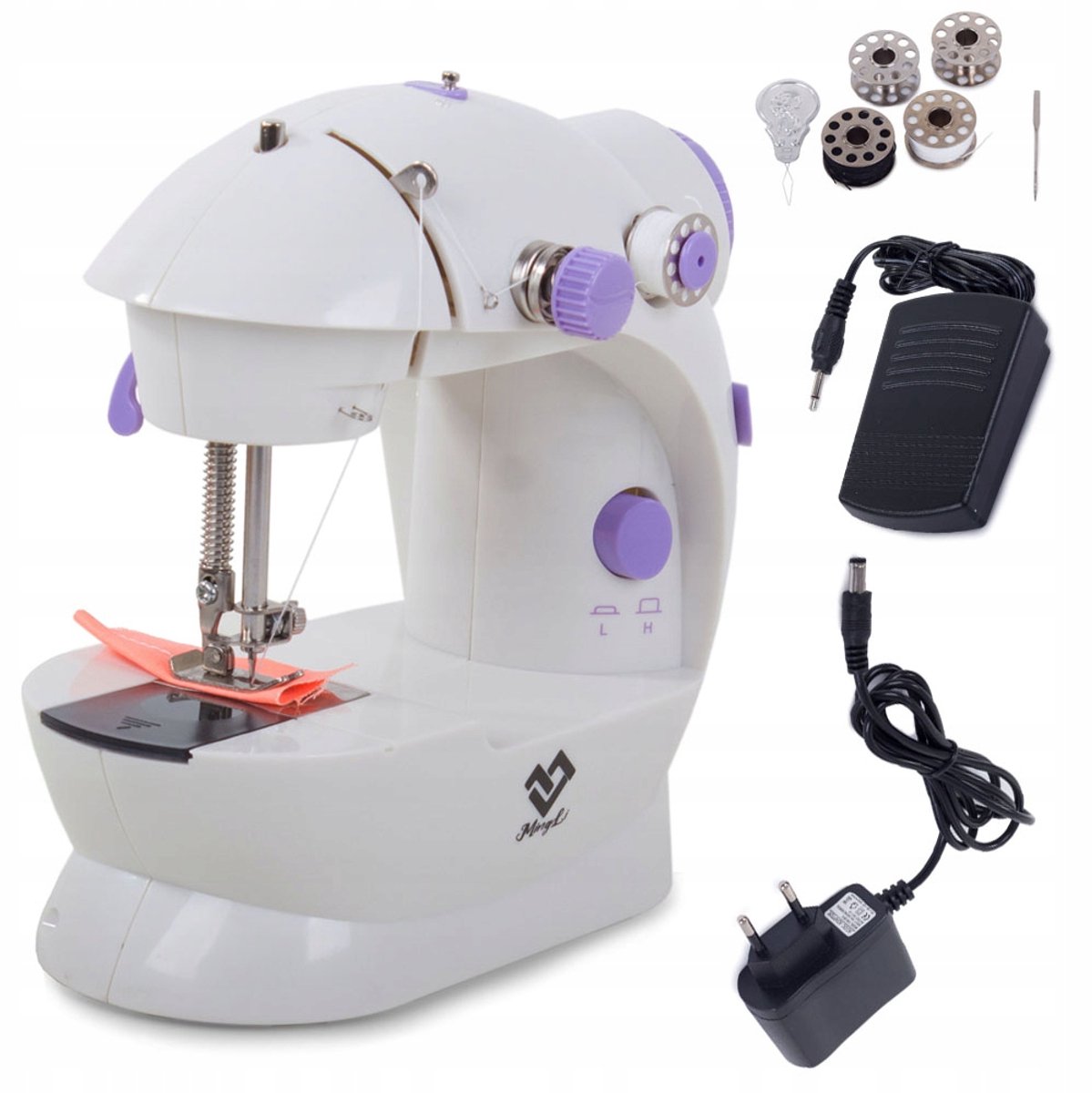 Borvat® | kleine reis naaimachine met voetpedaal & accessoires