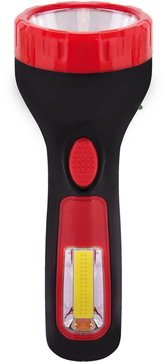 Struhm - Zaklamp - LED - 1W+2W - Zwart/Rood