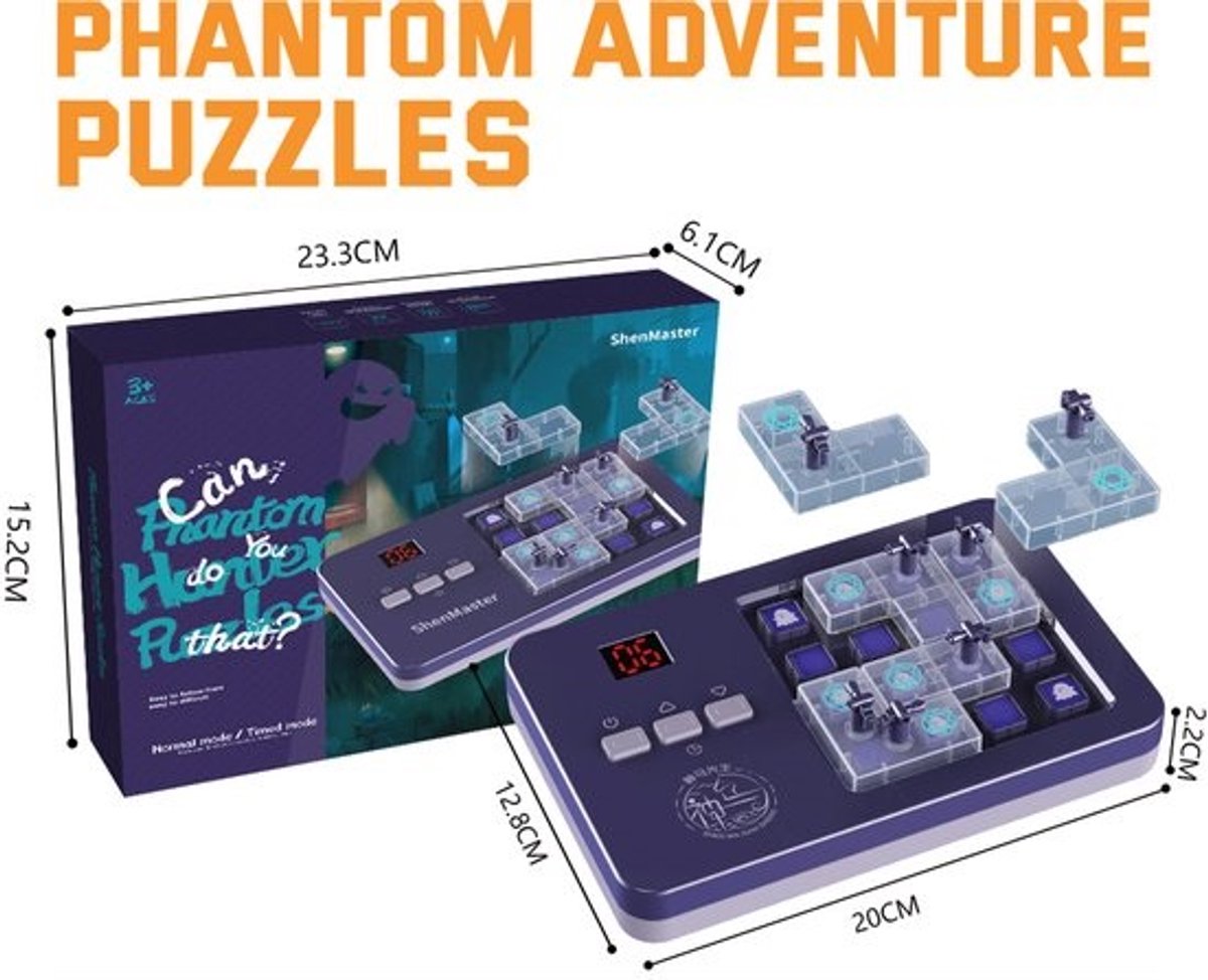 Breinbreker - electroniscche puzzel Geestenjacht - Edeucatief spel met spoken - SmartGames Tetris