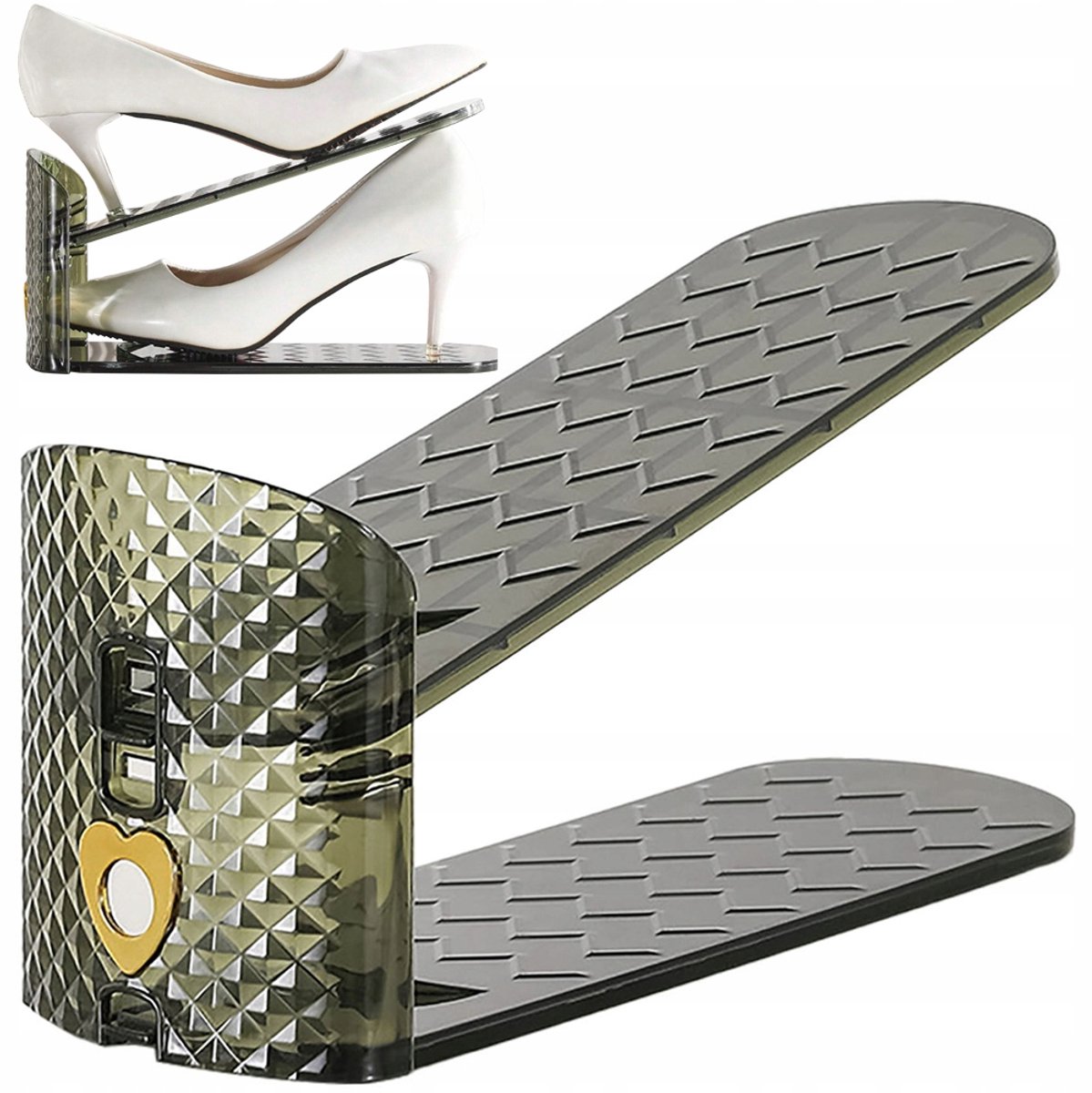Pingyang Rongrong Handicraft Factory - Schoenen Organizer - Transparant - 3 Standen - Elegant Design