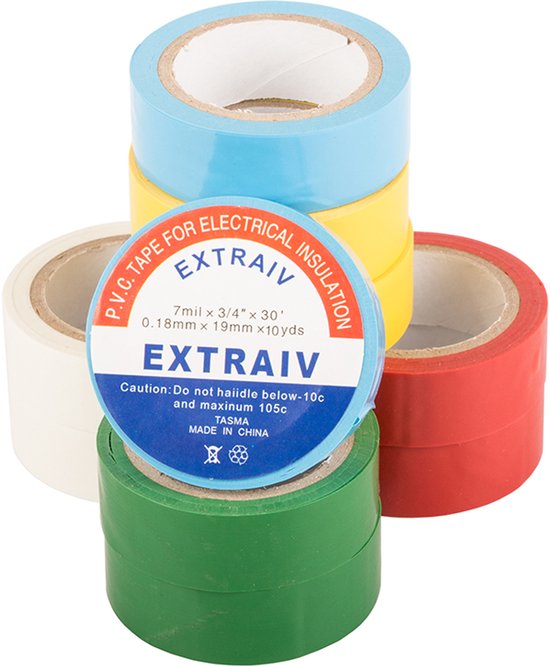 Hangzhou A Link Star Technology Co. Ltd. - PVC Isolatie Tape - 19mm - Waterdicht - 9m van Merkloos — afbeelding 4