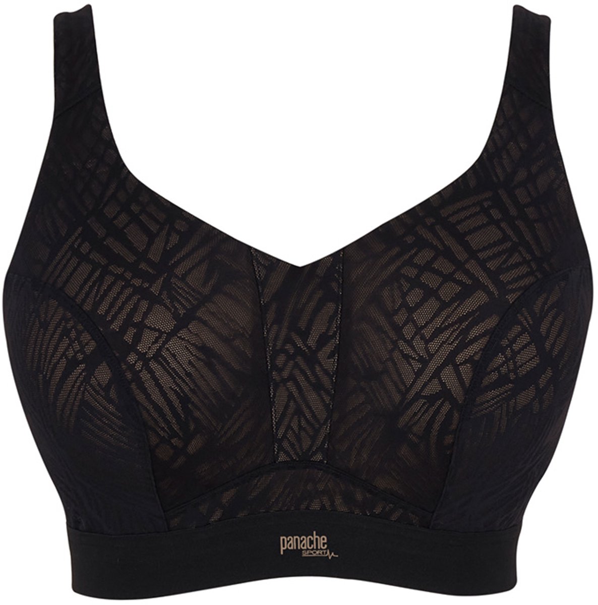 Panache - Endurance Sport BH met beugel – Black/Latte - 75C