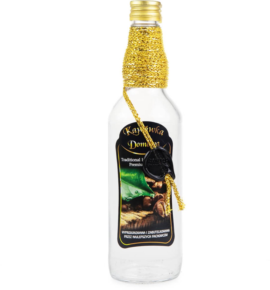 Bimberek - Decoratieve Fles - 500ml - Mocca - Zdobiona Zakrętka
