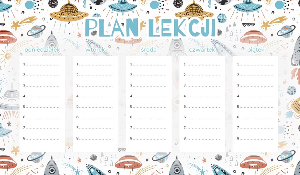 Wallvy - Magnetische Lesrooster Planner - 30x17,5cm - Personaliseerbaar - Droog uitwisbaar