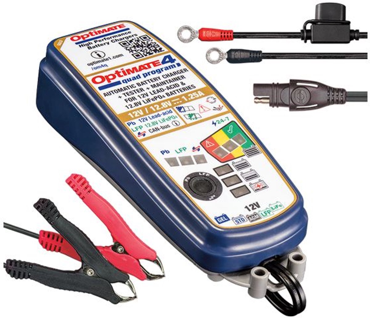 Optimate Tecmate 4 acculader - dual program - 12v