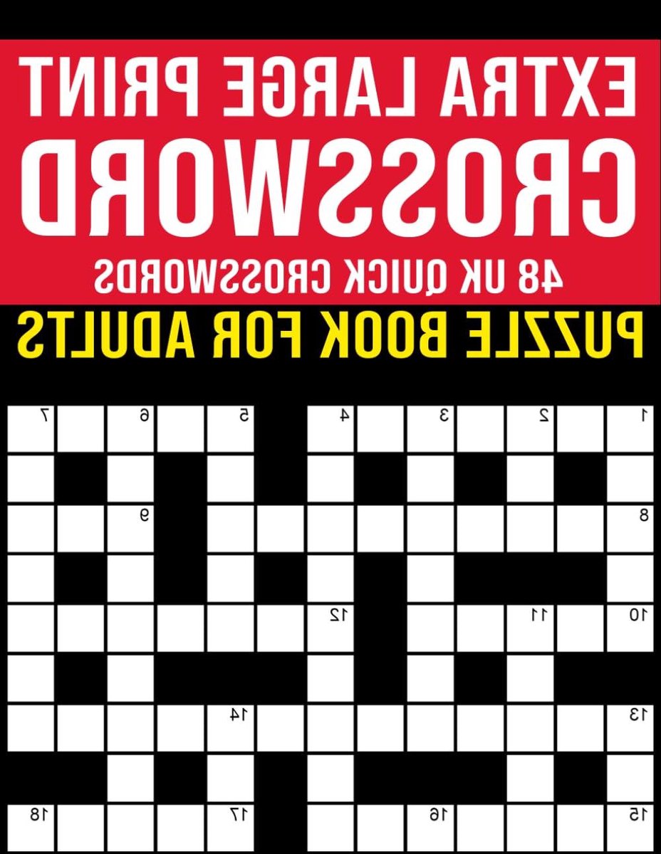 Kruiswoordpuzzelboek - Puzzelboek Volwassenen - Geest Scherp Houden - Extra Groot Lettertype - A4 Formaat - Grijs