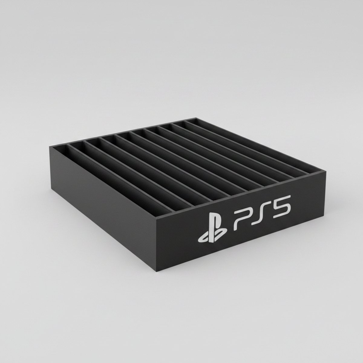 PS5 Gamehouder – Organizer voor PlayStation 5 Games | 3D Geprinte Standaard voor Gamehoesjes | Zwart-Wit