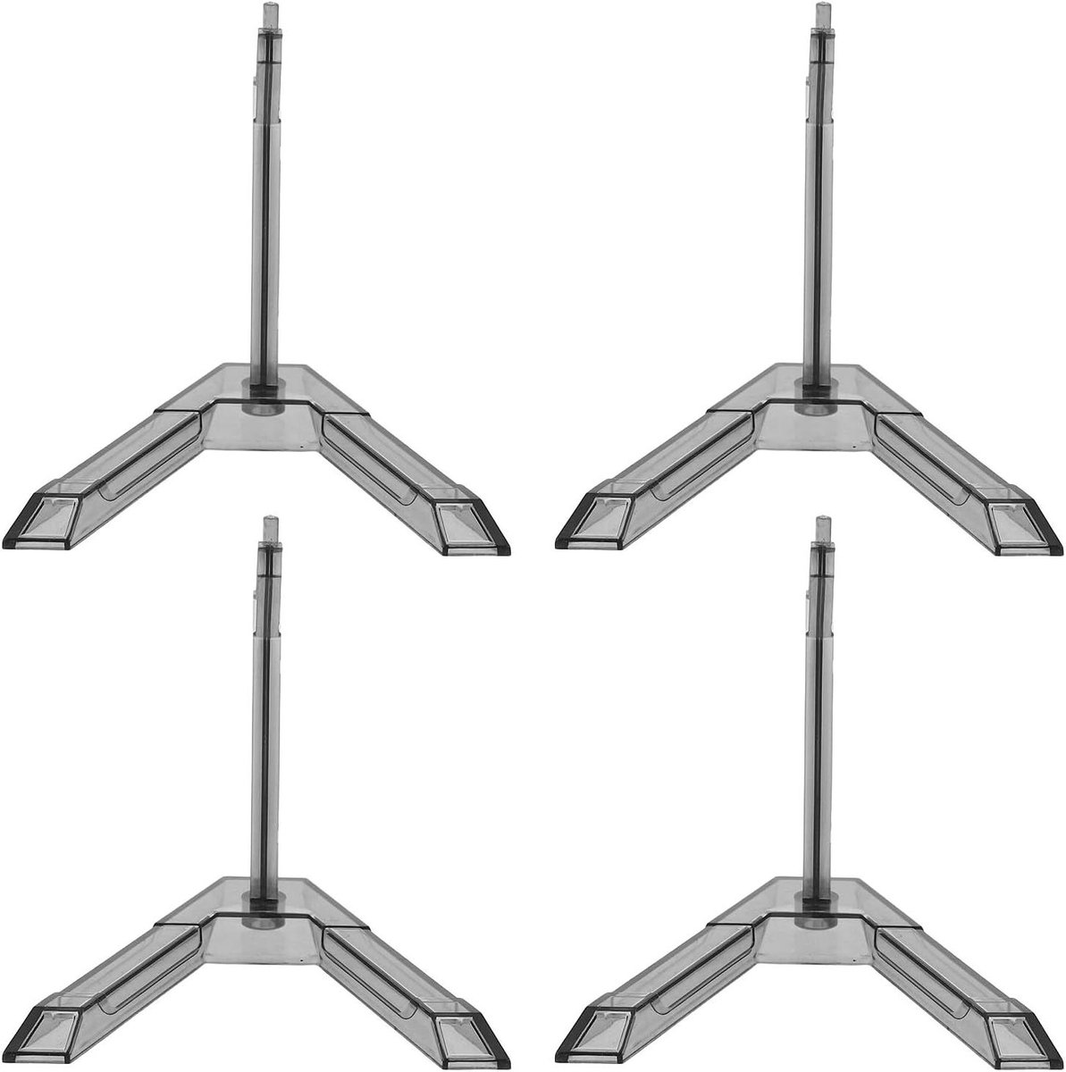 Model Stand - Display Houder - Actiefiguren Tonen - Multimodel Ondersteuning - 9 x 8.5 x 8.5 cm - Zwart