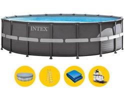 Intex Ultra XTR Frame Opzetzwembad Set - Ø 610 x 122 cm met zand filter pomp