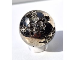 ThaleiaDesign - Pyriet bol - sphere - Edelstenen - woondecoratie - mineralen en kristallen - foolsgold - goud - kubus - meditatie - healing - chakra - liefde - moederdag - valentijnsdag - interieur - spiritualiteit