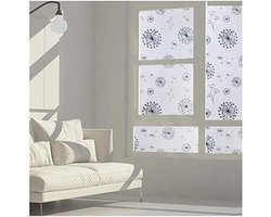 Privacy raamfolie - Mat glasfolie - Meer privacy - Zonder lijm - 30x200 cm - Wit