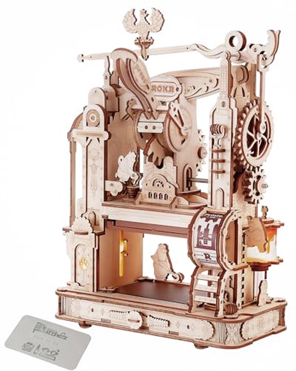 Classic Printing Press 3D Puzzel voor Creatieve Ontwerpers