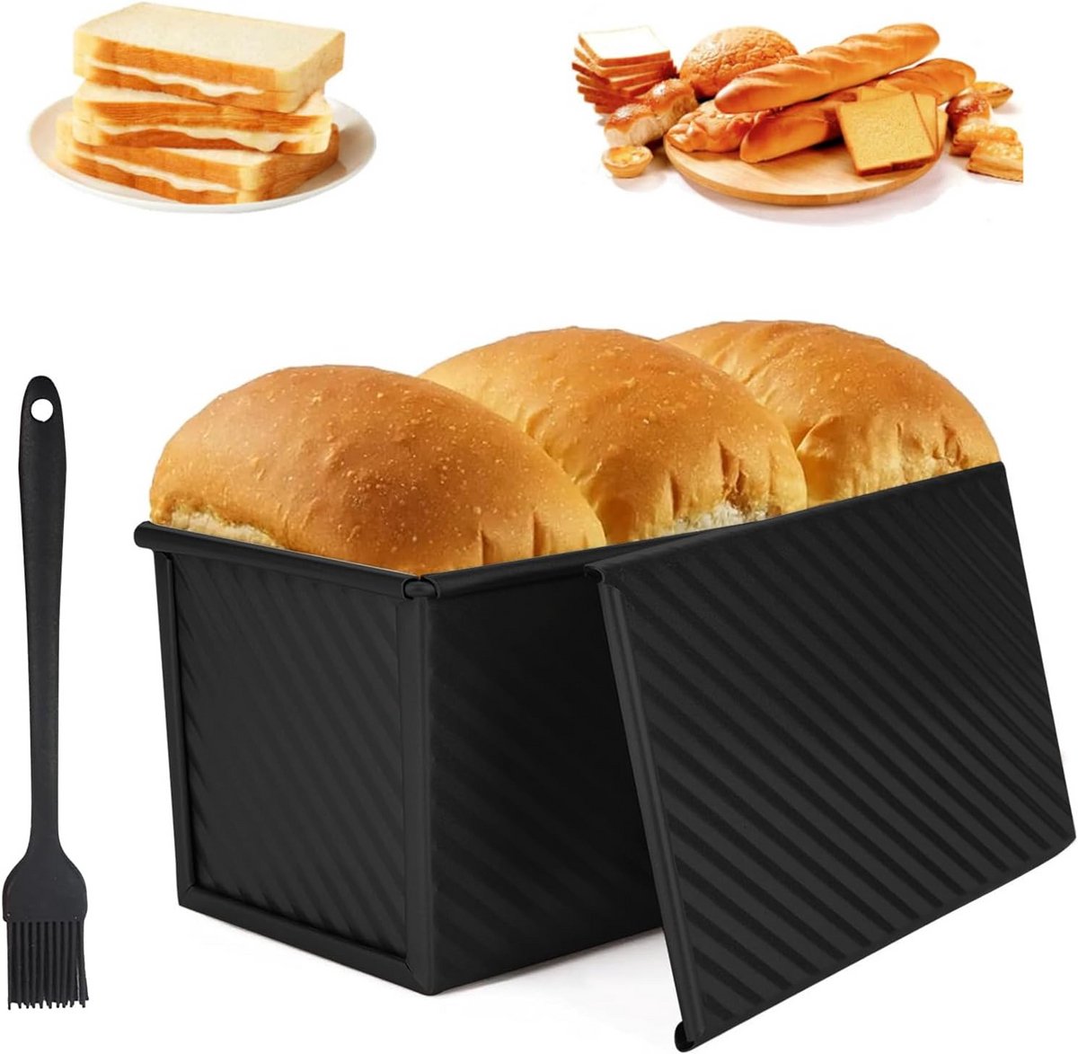 Broodvorm met Deksel - Anti-aanbak 450g - Ovenveilig