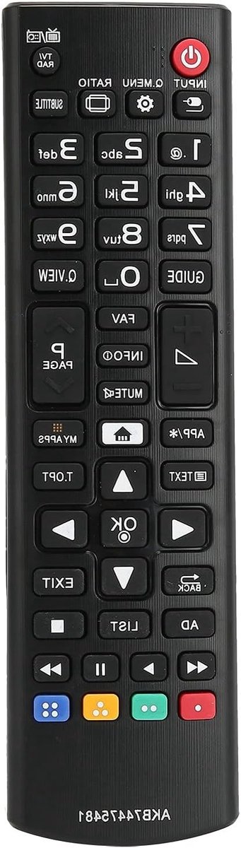 Vervangende Universele Afstandsbediening voor LG TV's, Geschikt voor 65UH950V, 49LB550V, 49UH610V, 43LF590V en Meer, Zwart, Gebruiksvriendelijk en Duurzaam