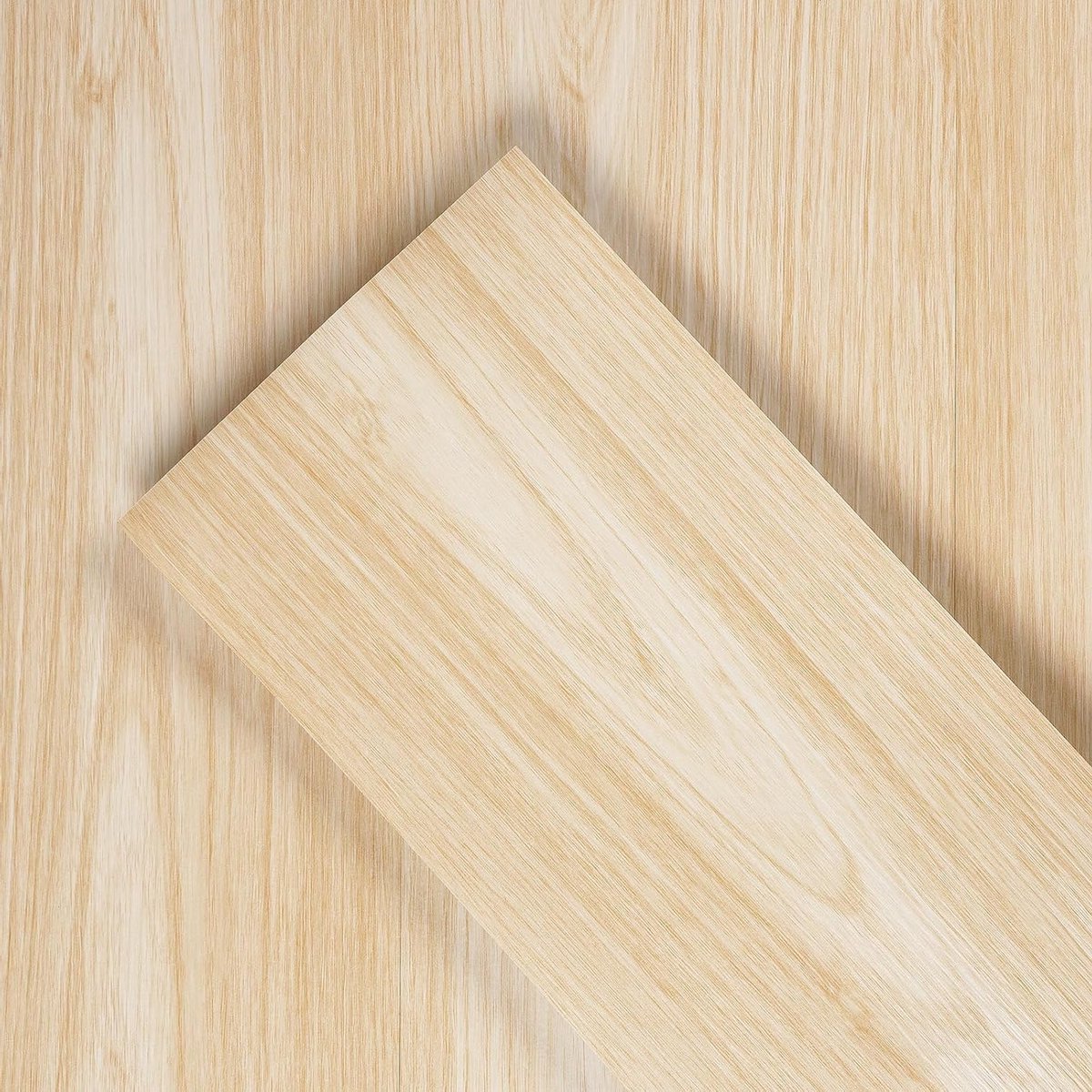 6"x36" Peel and Stick Houten Planken voor Muren en Vloeren - Beige Maple Vinyl Vloerbedekk