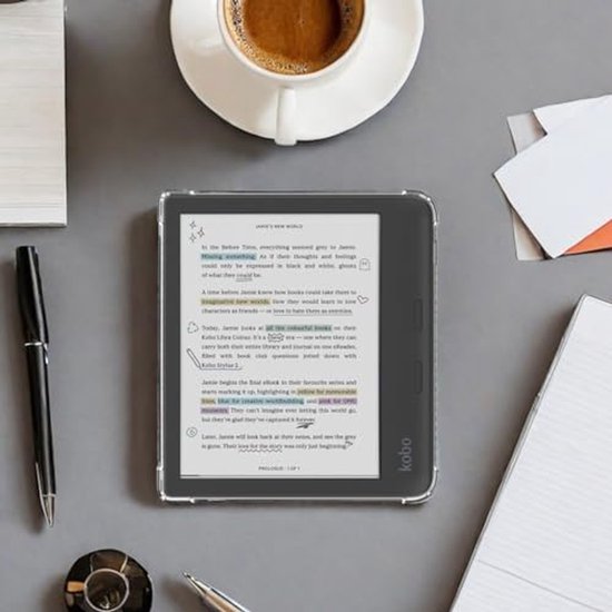 TPU Hoes voor Kobo Libra - 7 Inch Ereader Hoes met Versterkte Hoeken — afbeelding 4
