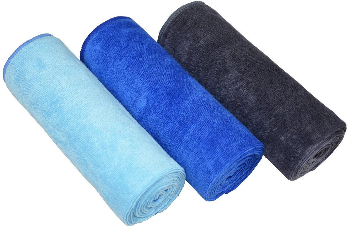 MTTproducts- Sporthanddoek Sneldrogend - Microvezel - 3 Stuks - Lichtgewicht - Absorberend - Machinewasbaar op 40 °C - Gymdoek