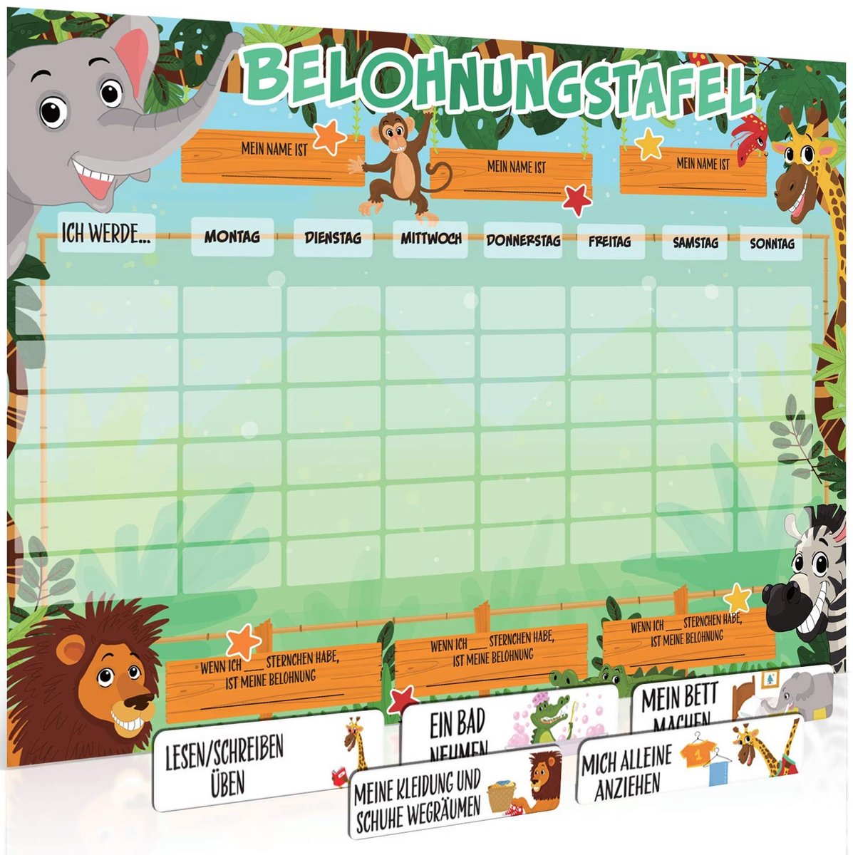 MTTproducts- Beloningsbord Kind - Aangepast met Magneten - Moedigt Goed Gedrag Aan - Visuele Feedback - Doelen Stellen - Psychologisch Hulpmiddel - Beloningsschema