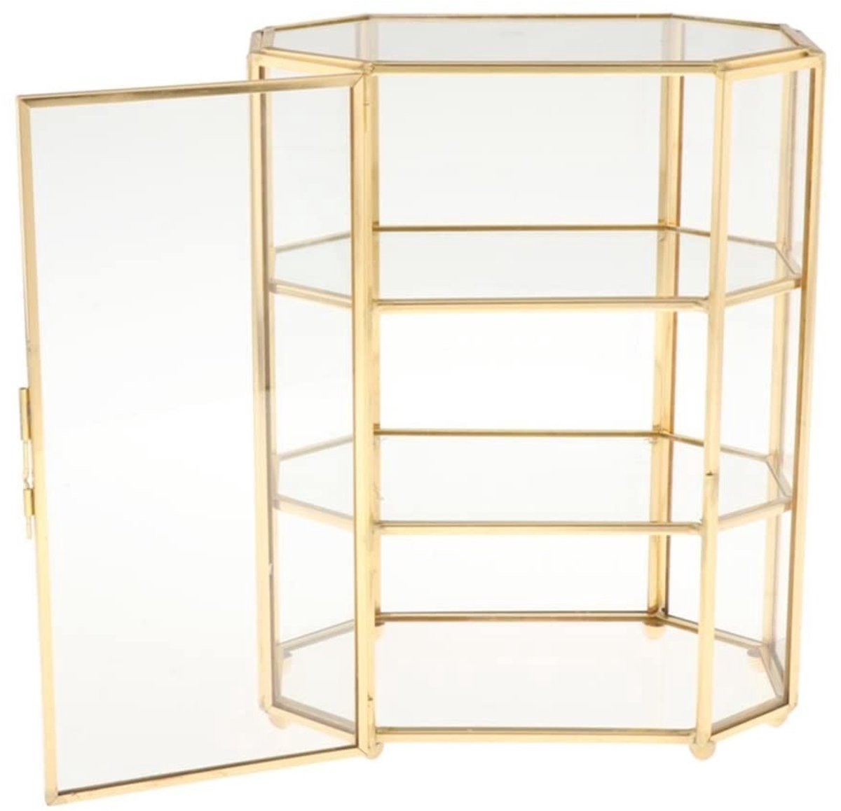 NTH products- Juwelendoos 3-laags - Glazen Organizer - Sieradendoos - Multifunctionele Vitrine - 21,5 x 16,5 x 10 cm - Duurzaam en Stijlvol