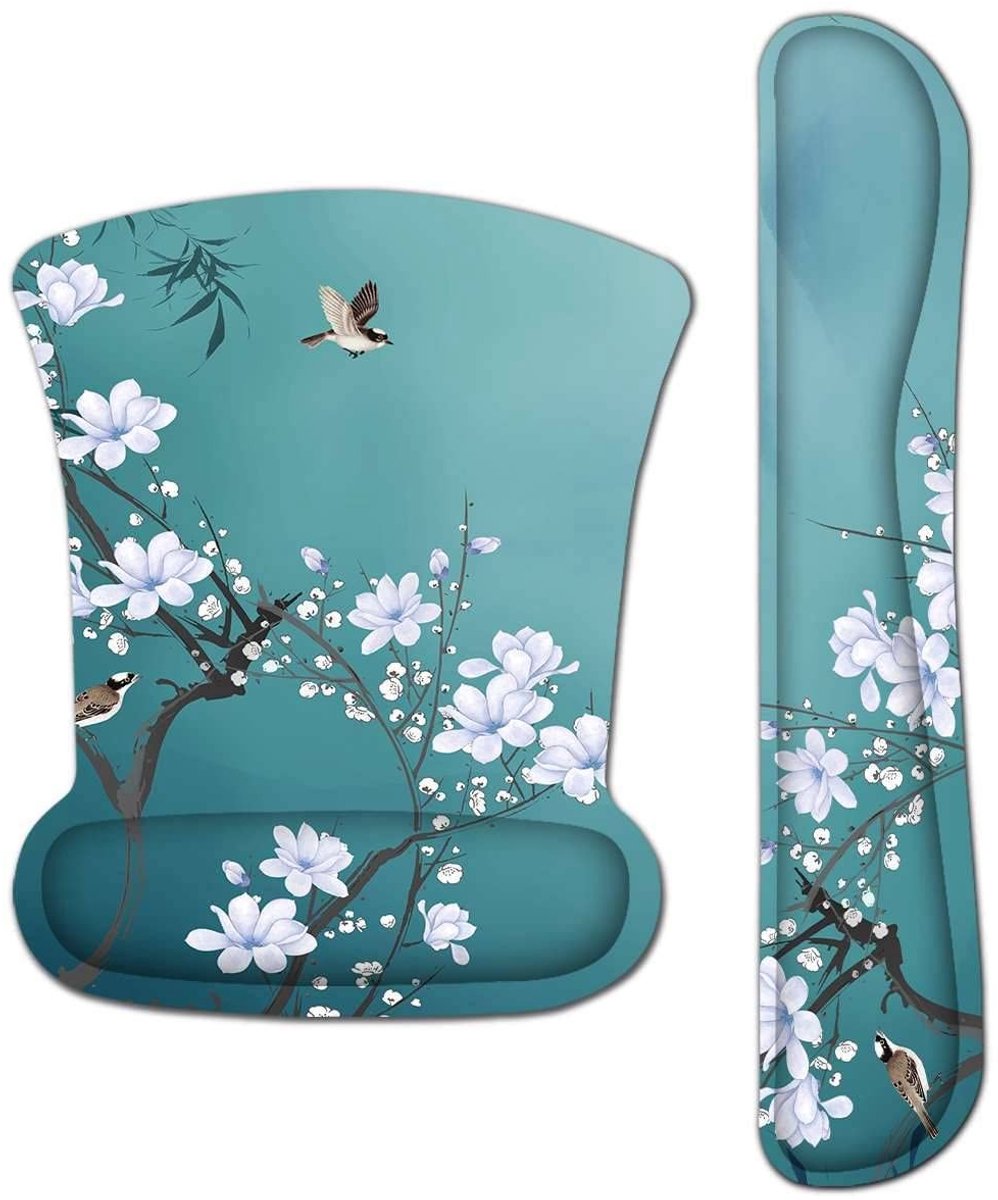 NTH products- Muismat Ergonomisch - Muismat met Polssteun - Antislip Onderkant - Traagschuim - Handsteun - Comfortabel Gebruik