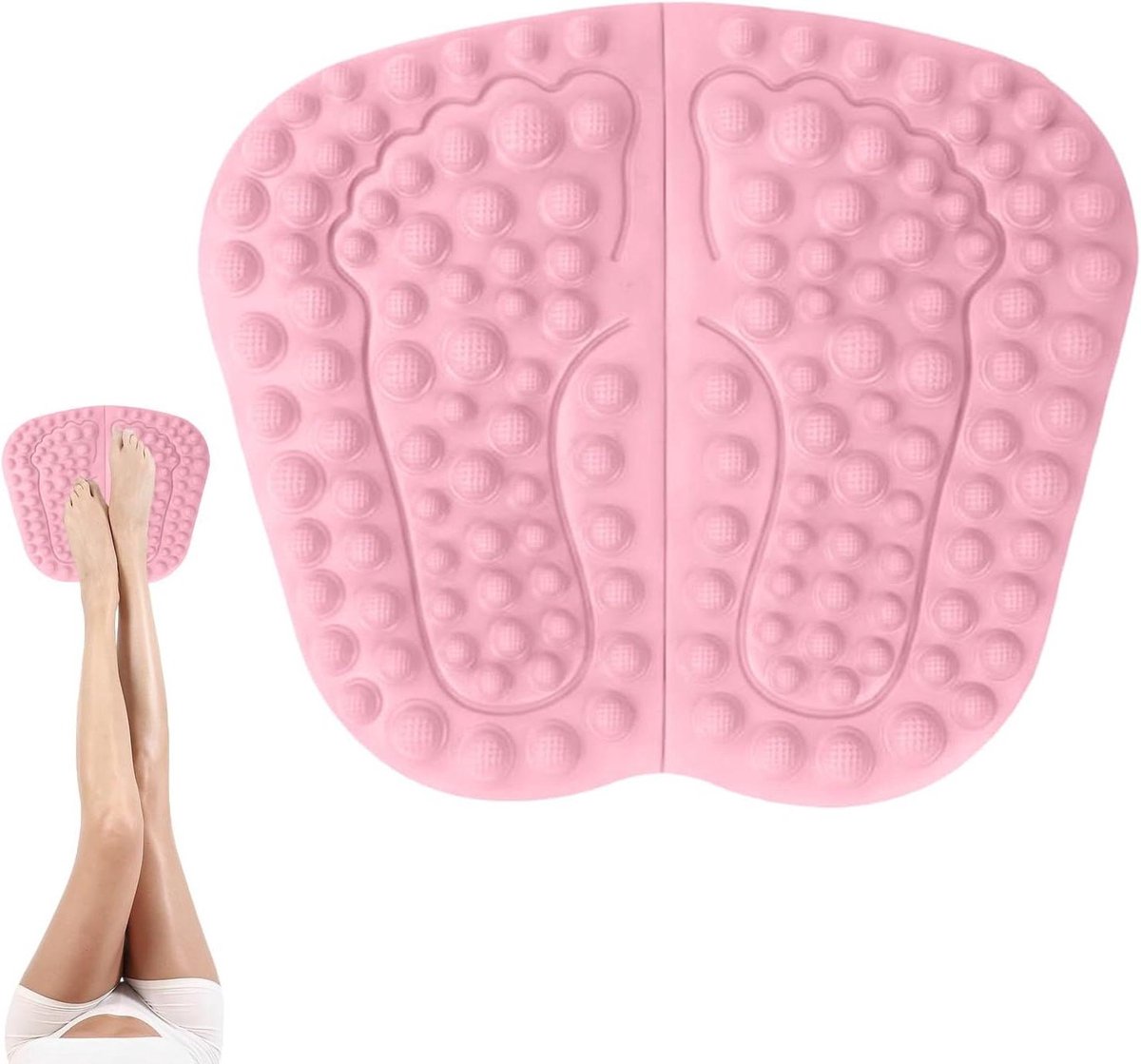 Voetmassagemat - Ontspanningskussen - Voetverzorging - Antislip ontwerp - 47x39 cm - Zwart