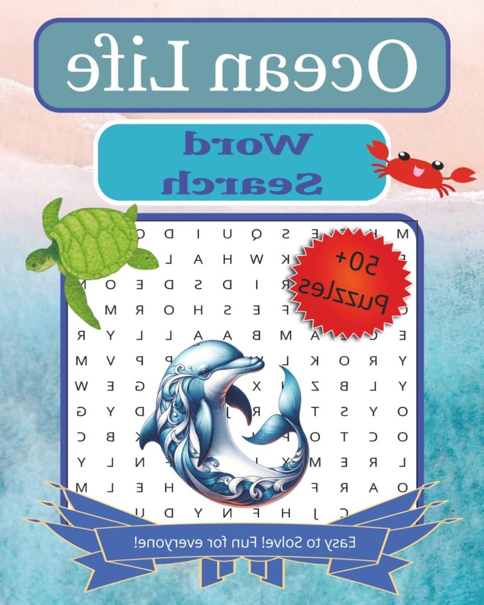 Ocean Life Woordzoeker - Puzzelboek Zeeleven - Ontspannen Puzzelen - Ruim Lettertype - 8 x 10 inch - Niet gespecificeerd