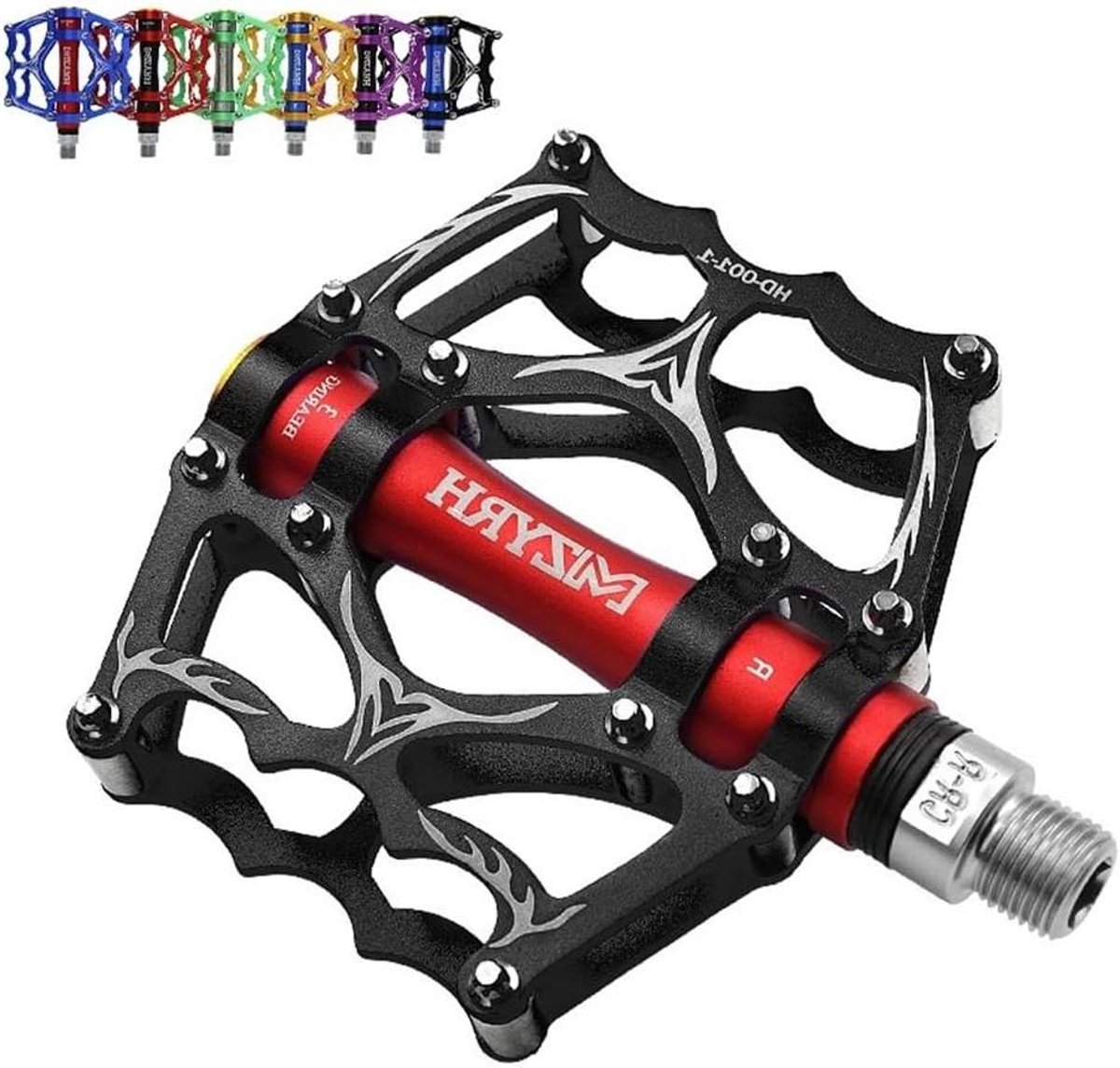 Fiets Pedalen - MTB Onderdelen - Buiten Fietsen - Antislip Oppervlak - 9.7 cm x 10.1 cm - Zwart