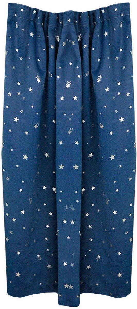 Cosensi- Verduisteringsgordijn 130x180cm - Blauw - Polyester - Kids Slaapkamer - Effectieve Zwartlicht - Wasbaar in de Machine - Raamgordijn