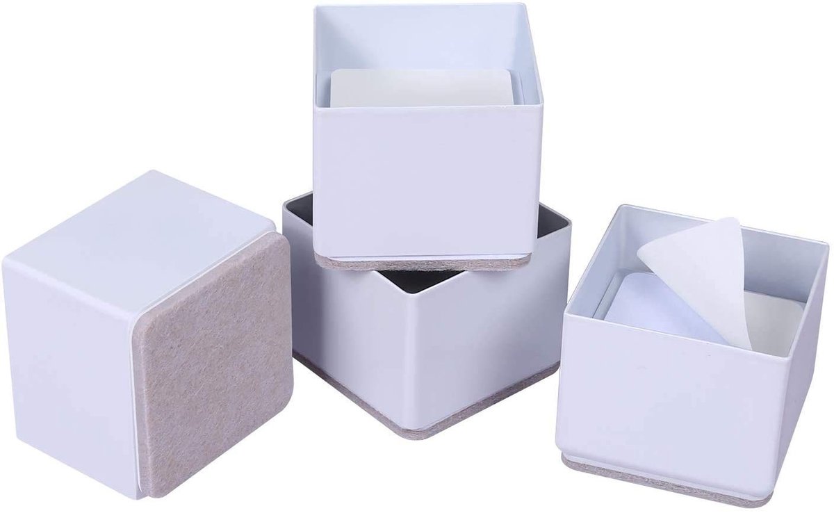 Cosensi- Meubelverhoging 3,5 cm - Meubelverhoger rond - Meubelverhoger hout - Meubelverhogers 10 cm - Meubelverhogers 15 cm - Ondersteunt 50.000 lbs